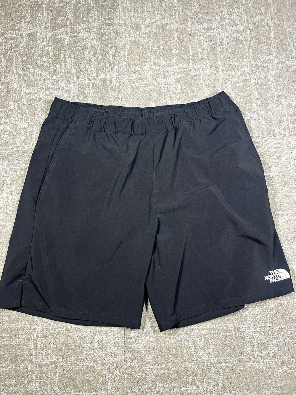 The North Face Mens Black Athletic Shorts Regular Fit Pockets Size M